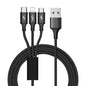 10 Foot High Speed 3-in-1 Lightning Micro & USB-C Charging Cable