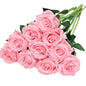 10-Pack: Nubry Artificial Silk Rose Flower Bouquet