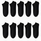 10-Pairs: Men's Solid Sport Low Cut Socks, Breathable Sweat-absorbing Comfy Soft Casual Simple Style Socks