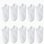 10-Pairs: Men's Solid Sport Low Cut Socks, Breathable Sweat-absorbing Comfy Soft Casual Simple Style Socks
