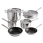 10-Piece: Vigor Stainless Steel Induction Ready Cookware
