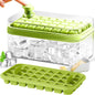 101oz. Ice Cube Tray Set - 64 Pcs Silicone Ice Cube Tray With Lid & Bin