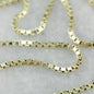 10K Solid Yellow Gold Box Chain