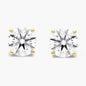 1/2 Ct TW Real Natural Round-Cut Diamond Solitaire 14K Gold Stud Earrings
