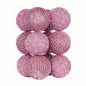 12-Piece Set:  Large Sparkling Glittering Sequins Foam Ball Ornaments