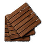 12" x 12" Square Teak Interlocking Deck Tiles