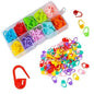120-Pack: Mix Color Plastic Knitting Tools Locking Stitch Markers Crochet
