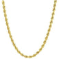 14K Gold 1.5MM Diamond Cut Rope Chain Necklace for Men and Women