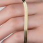 14K Solid Yellow Gold 8" 4.00MM Herringbone Bracelet