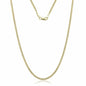 14K Solid Yellow Gold Cuban Link Chain Necklace