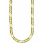 14K Solid Yellow Gold Thick Figaro Chain Necklace