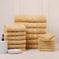 18-Piece Set: Bibb Home `Egyptian Cotton Towel Set