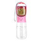 18.6 oz Portable Dog Water Dispenser with Detachable Food Container