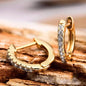 18K Gold Plated Huggie Earrings