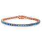 18K Gold Plated Opal Tennis Bracelets