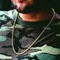 18K Solid Gold 3MM Rope Chain Necklace