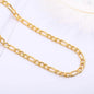 18k Solid Gold Figaro Chain 2.0mm Necklace