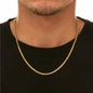18K Solid Gold Rope Chain Necklace