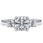 18K White Gold 5.00 Cttw Cushion Cut Engagement Ring