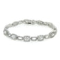18K White Gold Plated Tennis Bracelets