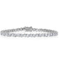 18K White Gold Plated Tennis Bracelets