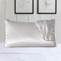 2-Pack: 100% Silk Pillow Cover with Trim