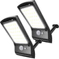 2-Pack: 36 LED Solar Powered Motion Sensor Wall Lamp