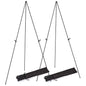 2-Pack: 61" Collapsible A Frame Tripod Easel Iron Alloy Drawing Stand