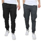 2-Pack Cotton Stretch Cargo Jogger Pants