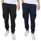 2-Pack Cotton Stretch Cargo Jogger Pants