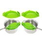 2-Pack: Easy Snap On Heat Resistance Silicone Kitchen Strainer