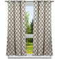 2-Pack: Heavy Geometric Blackout Grommet Window Curtain Pair Panel