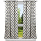 2-Pack: Heavy Geometric Blackout Grommet Window Curtain Pair Panel