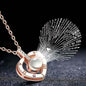 2-Pack: I Love You In 100 Languages Necklace Micro-engraved Light Projection Pendant