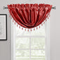 2-Pack: Luxury Waterfall Austrian Beads Trimmed Window Valances