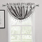 2-Pack: Luxury Waterfall Austrian Beads Trimmed Window Valances