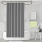 2-Pack: Magnetic Mildew Resistant Solid Vinyl Shower Curtain Liners