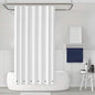 2-Pack: Magnetic Mildew Resistant Solid Vinyl Shower Curtain Liners