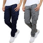 2-Pack: Men's Cotton Cargo Pants With Belt