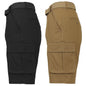 2-Pack: Men's Cotton Flex Stretch Cargo Shorts With Belt