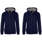 2-Pack: Men's Heavyweight Sherpa Fleece-Lined Zip Hoodie Sweater