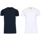 2-Pack: Men's Slim Fitting Short Sleeve Henley Slub Tee