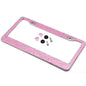 2-Pack: Metal License Plate Frame With Glitter Bling Rhinestone Diamonds