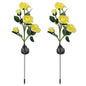 2-Pack: Solar Powered Rose Flower LED Decorative Lamp