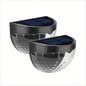 2-Pack: Solar Wall Mount Outdoor Fence Lamp
