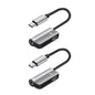 2-Pack: USB-C to 3.5mm Audio Plug Adapter