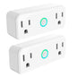 2-Pack: WIFI Smart Plug 10A Dual Smart individually Outlet