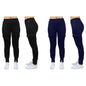 2-Pack: Women's Fleece-Lined Loose-Fit Cargo Joggers