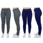 2-Pack: Women's French Terry Fashion Jogger Lounge Pants