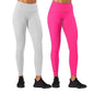 2-Pack: Women's High Waisted Ultra-Soft Yoga Leggings